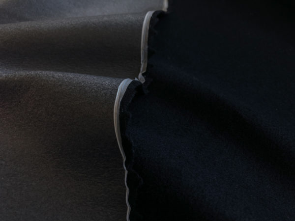 Water Repellent Wool Coating - Black