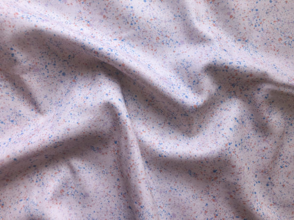 Organic Cotton Double Gauze - Rainbow Dust - Sky Granite