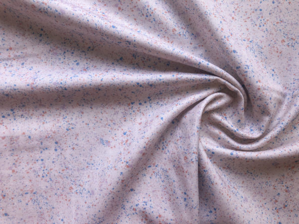 Organic Cotton Double Gauze - Rainbow Dust - Sky Granite