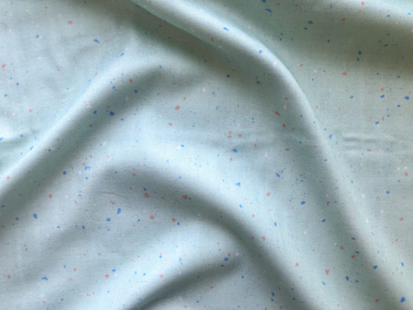 Organic Cotton Double Gauze - Rainbow Dust - Sky Granite