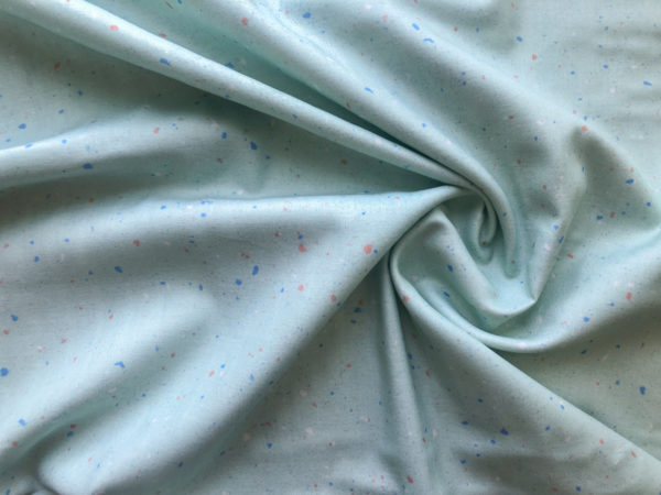 Organic Cotton Double Gauze - Rainbow Dust - Sky Granite