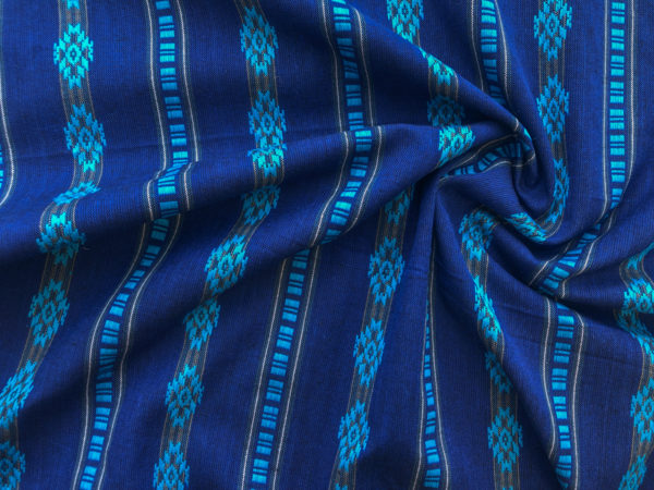 Yarn Dyed Cotton - Diamond Stripe - Blue