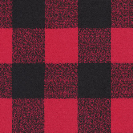 Mammoth Wide - Cotton Flannel - Plaid - Red/Black - Stonemountain