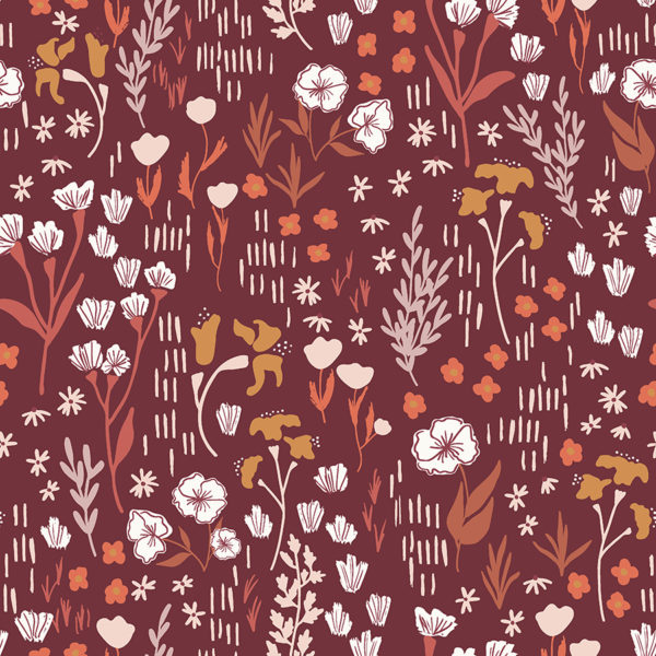 Rayon Challis - Dear Isla - Meadow - Clay