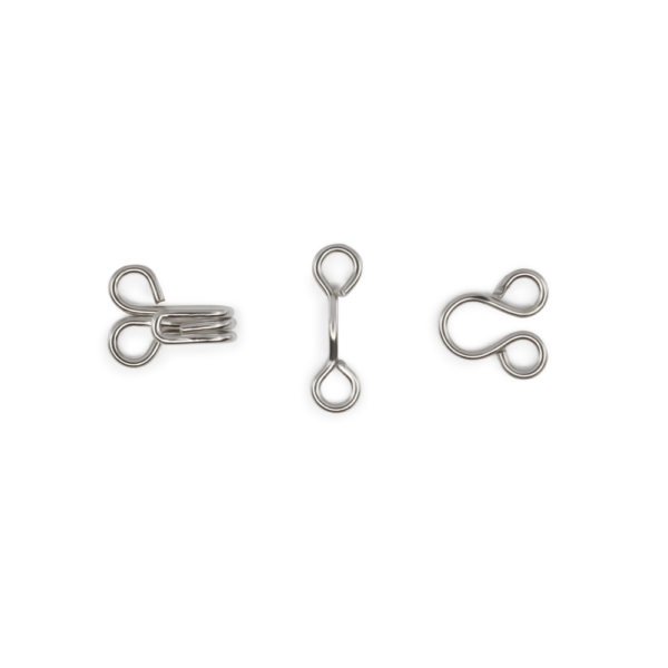 Dritz Hooks & Eyes - Nickel 14ct. size 1