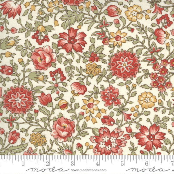 Quilting Cotton - Jardin De Fleurs - Dusty Blue