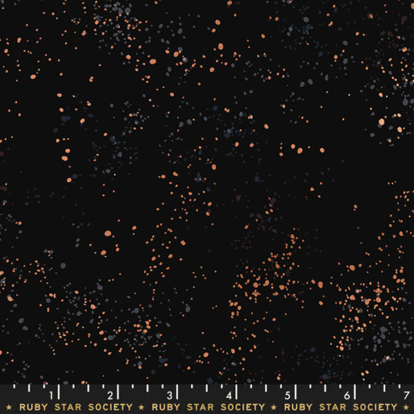 Quilting Cotton - Speckled Metallic - Black