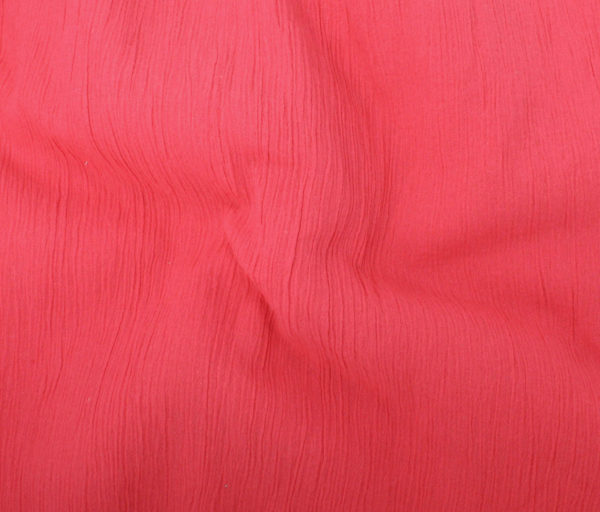 Crinkle Cotton Voile - Red