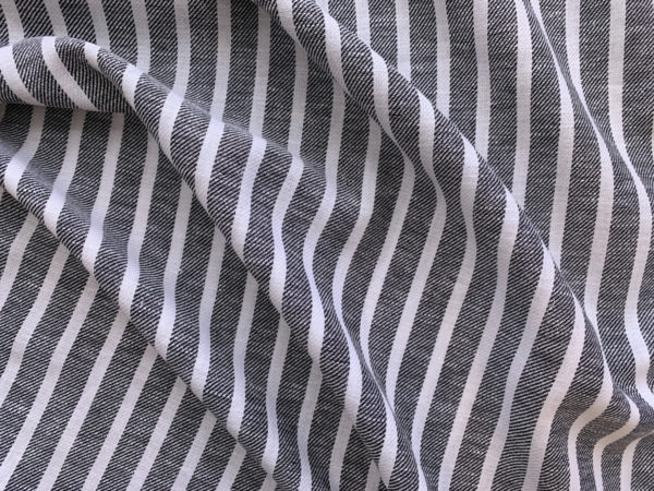 Mystique Chevron Cotton/Linen/Rayon - Black