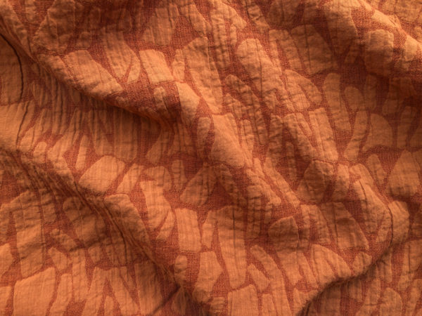 Cotton/Linen Jacquard - Shapes - Marmalade