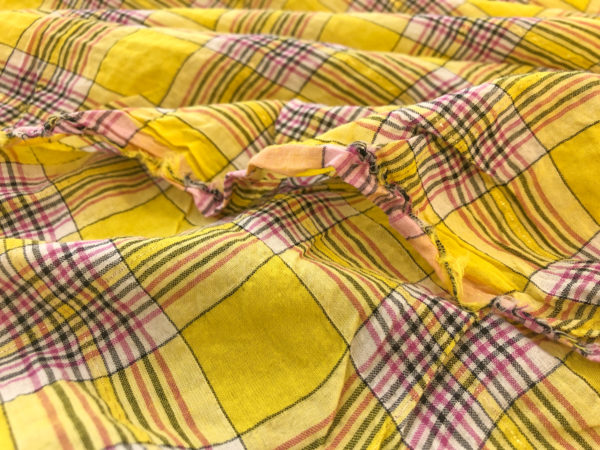 Deadstock Cotton Gauze - Sunset Plaid