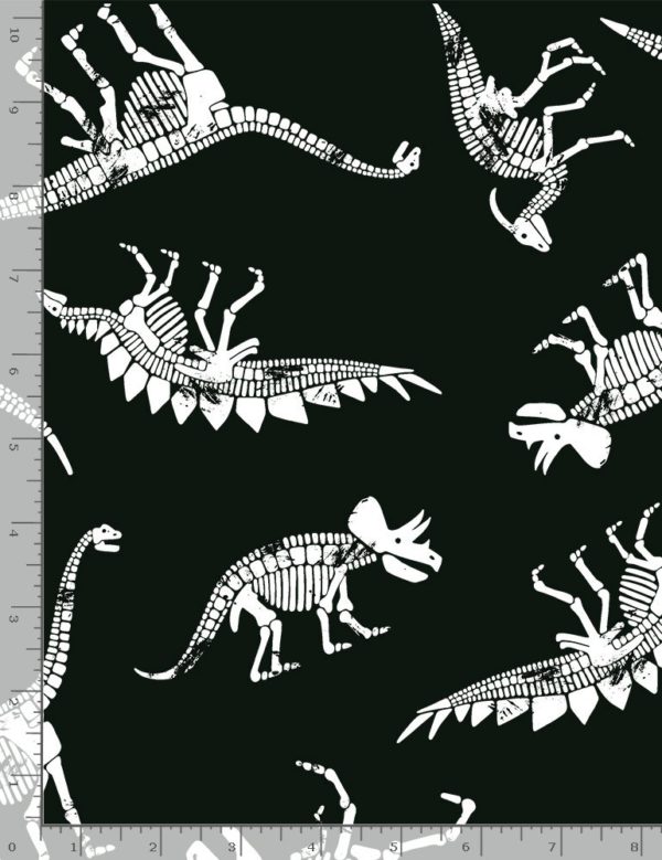 Quilting Cotton - Dino Trek - Glow in the Dark