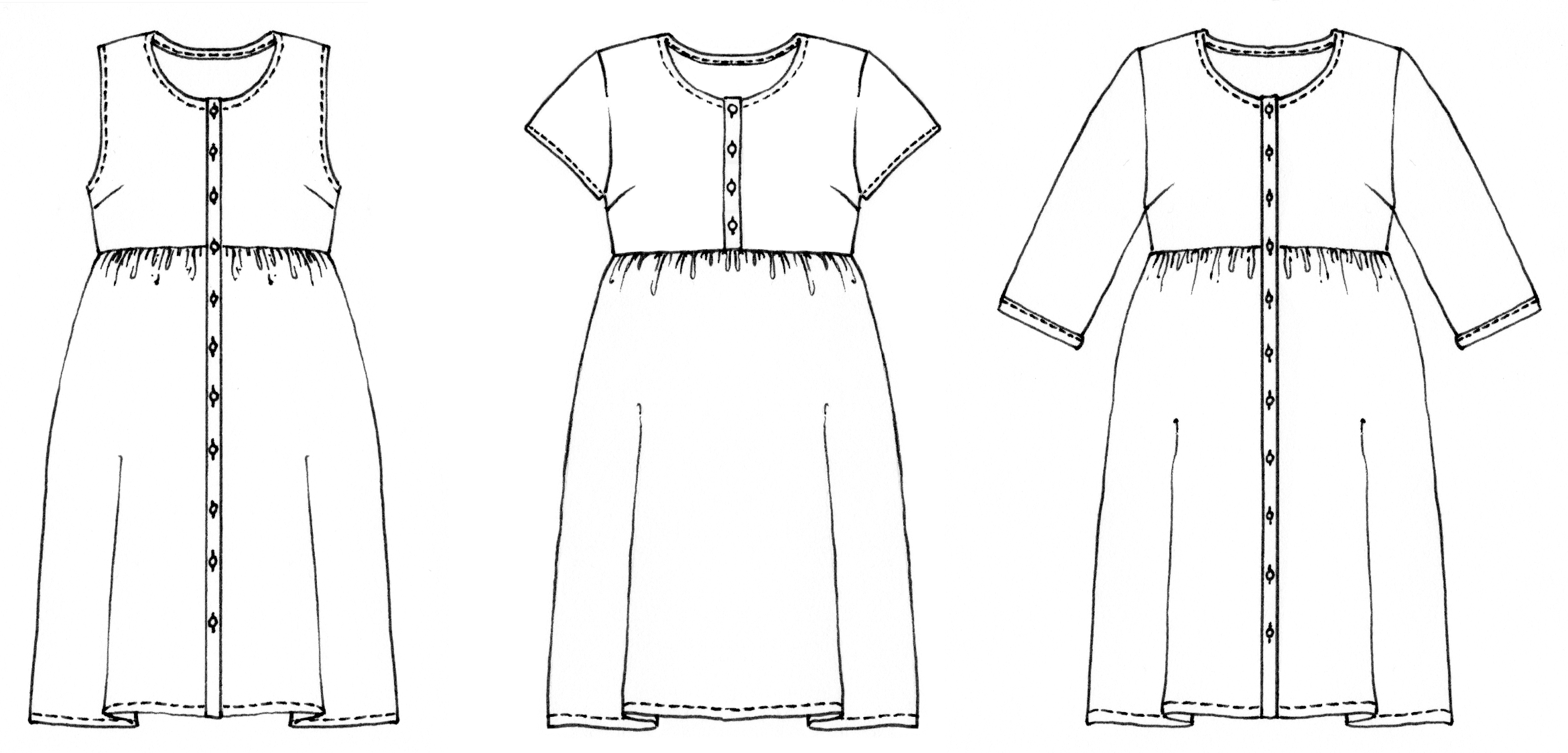 Hinterland Dress sewing pattern from Sew Liberated