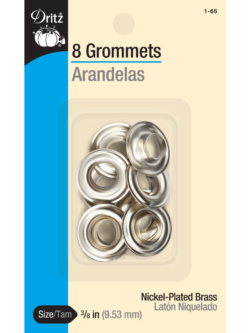 Dritz Grommets - Nickel - 3/8 inch