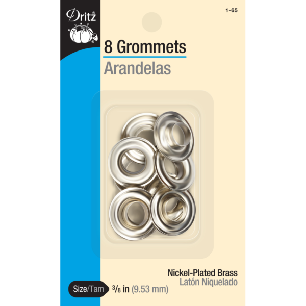 Dritz Grommets - Nickel - 3/8 inch