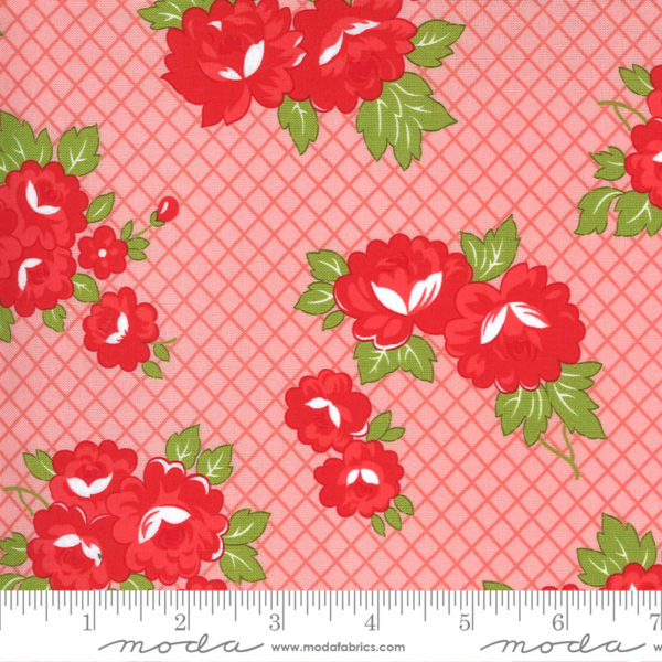 Quilting Cotton - Sunday Stroll - Berry Patch - Red