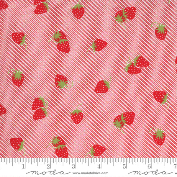 Quilting Cotton - Sunday Stroll - Berry Patch - Red