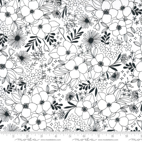 Quilting Cotton - Illustrations - Wild Florals - Paper