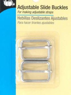 Dritz Adjustable Slide Buckles - 1 inch - Silver