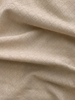Textured Yarn Dyed Cotton - Diamond Weave - Ivory