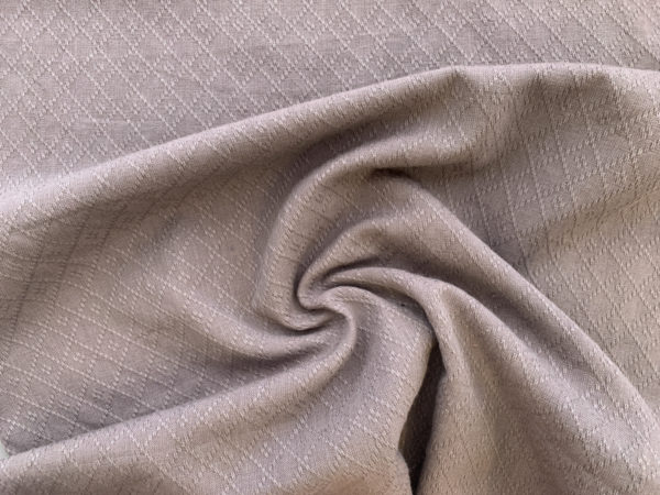 Textured Yarn Dyed Cotton - Diamond Weave - Grey