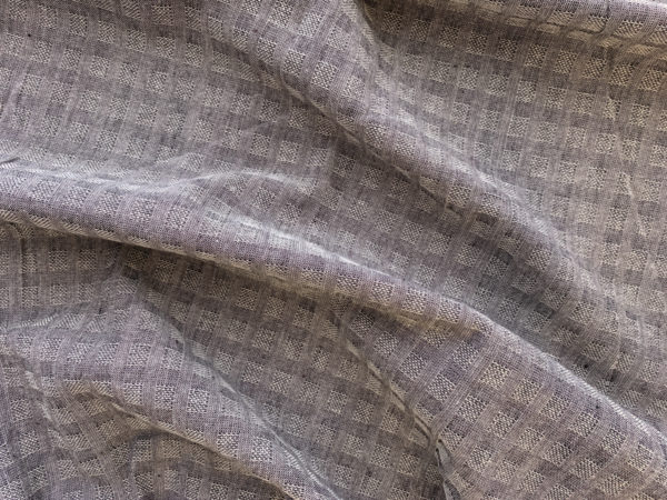 Textured Yarn Dyed Cotton - Squares - Grey