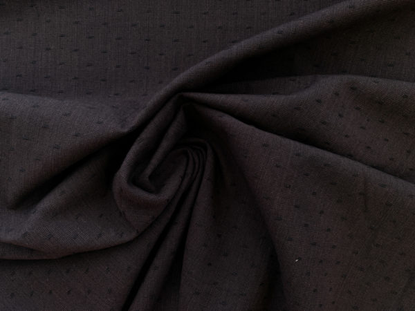 Textured Yarn Dyed Cotton - Dash - Brown/Black
