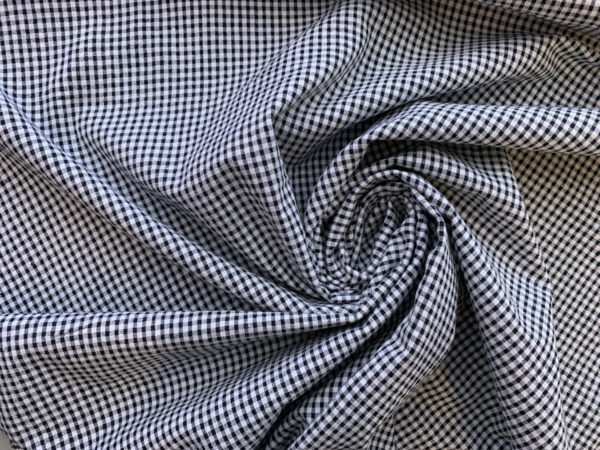 Japanese Cotton Seersucker - Blue Check