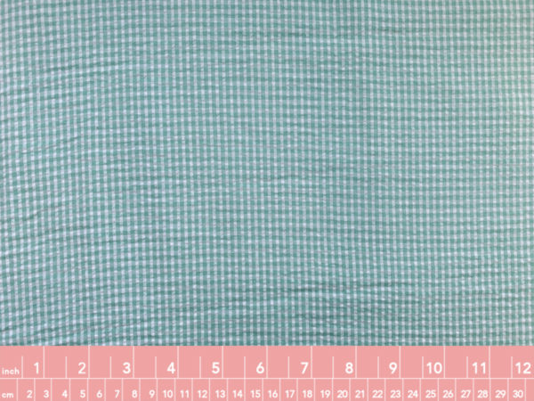 Japanese Cotton Seersucker - Blue Check