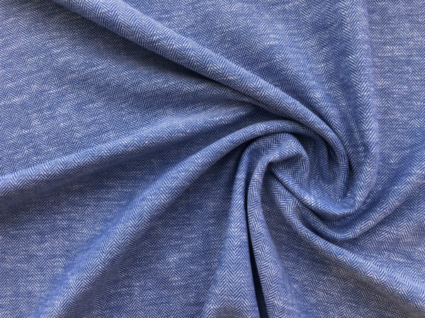 Mystique Chevron Cotton/Linen/Rayon - Blue