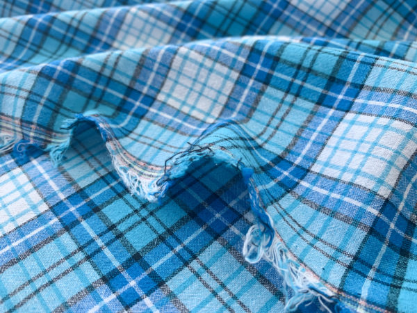 Deadstock Yarn-Dyed Cotton Shirting - Red/White Plaid