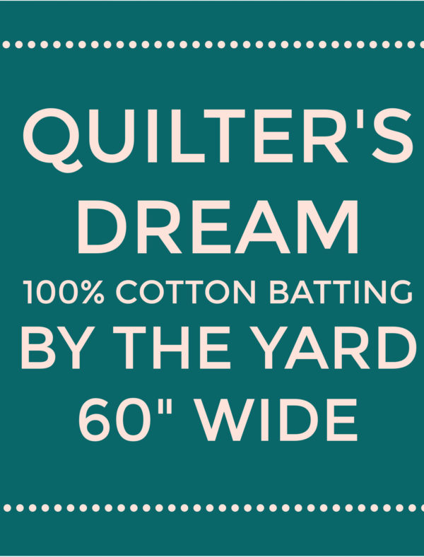 Quilters Dream Cotton Batting - Natural Select - By the Yard 60" Wide