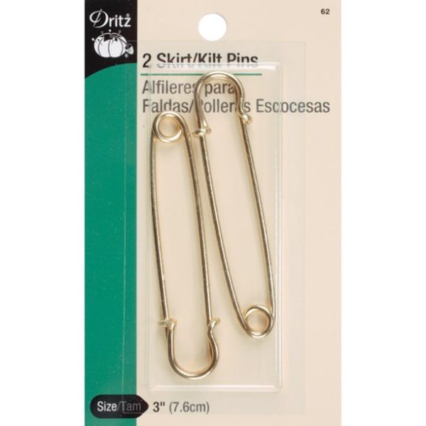 Dritz Skirt Pins - 3 inch - Gold