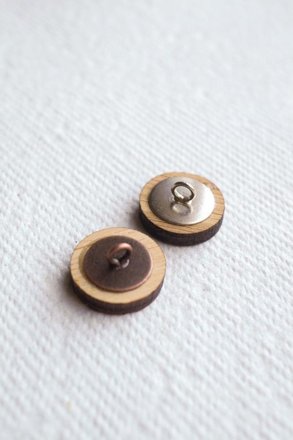 Arrow Mountain Bamboo Button - Fox