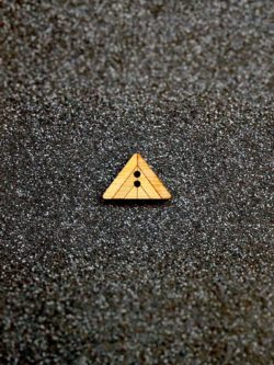 Arrow Mountain Bamboo Button - Fox