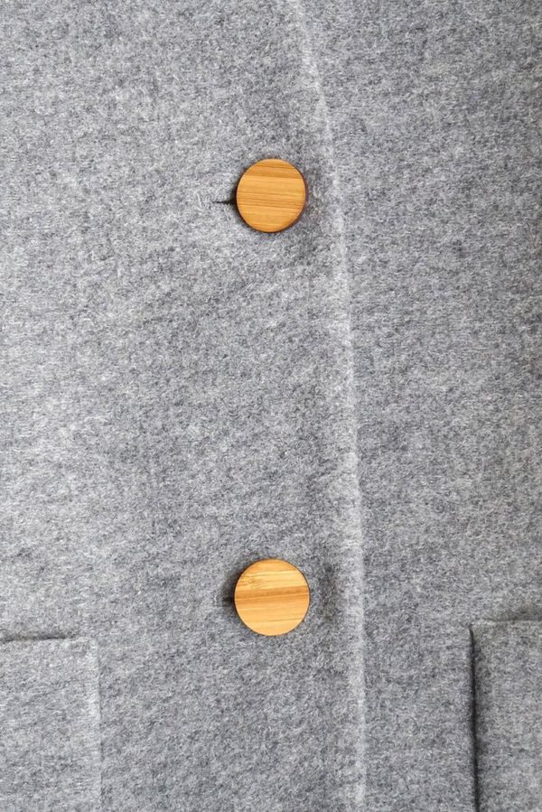 Arrow Mountain Bamboo Button - Fox