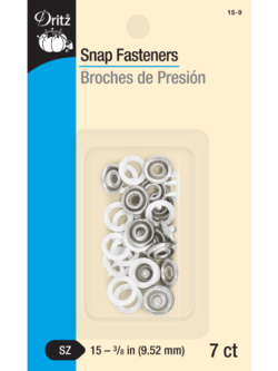 Dritz Snap Fasteners - White - Size 15