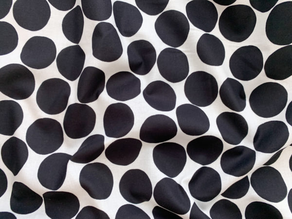 Hokkoh - Cotton Lawn - Wobbly - Black/White