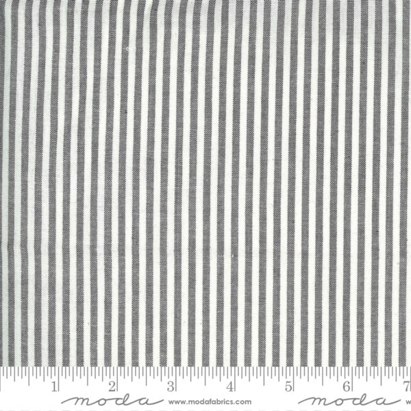 Quilting Cotton - Low Volume - Narrow Stripe - Silver