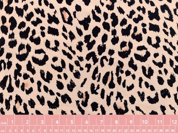 Designer Deadstock - Rayon Crepe - Leopard