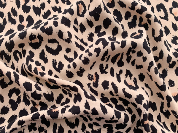 Designer Deadstock - Rayon Crepe - Leopard