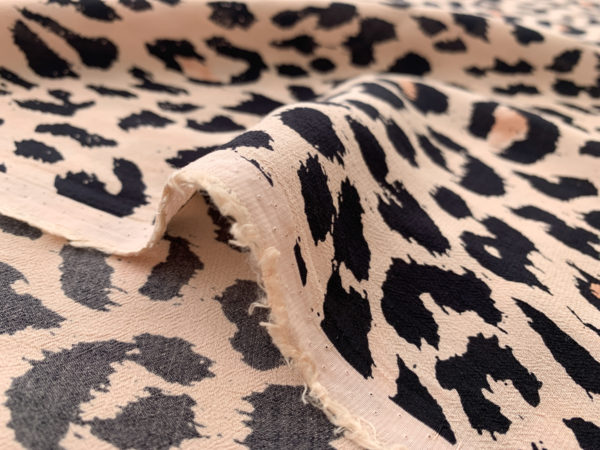 Designer Deadstock - Rayon Crepe - Leopard