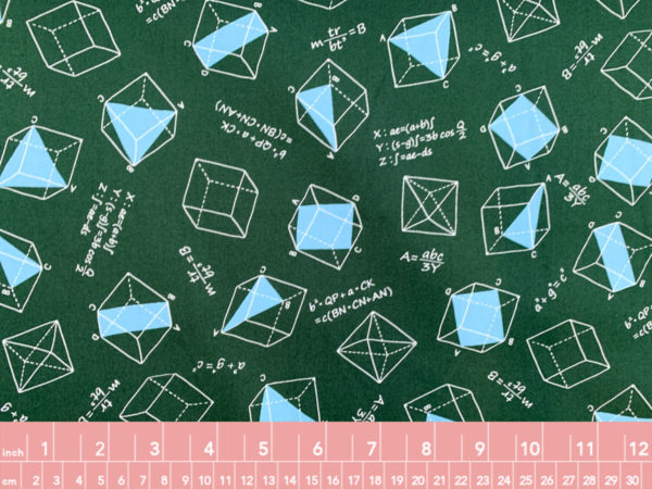 Sevenberry - Cotton Sheeting - Geometric Planes - Green