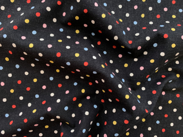 Sevenberry - Cotton/Linen Canvas - Small Dots - Rainbow