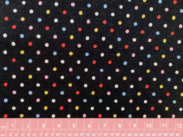 Sevenberry - Cotton/Linen Canvas - Small Dots - Rainbow