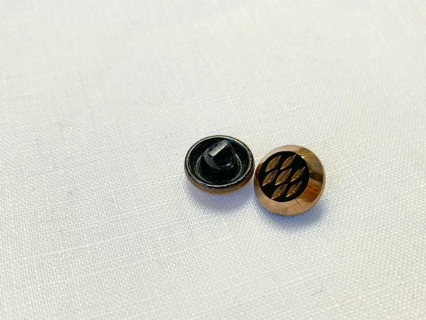 Vintage Buttons - Black/Gold