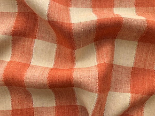 Yarn Dyed Linen - Marmalade Gingham