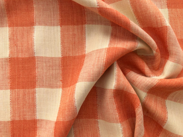 Yarn Dyed Linen - Marmalade Gingham