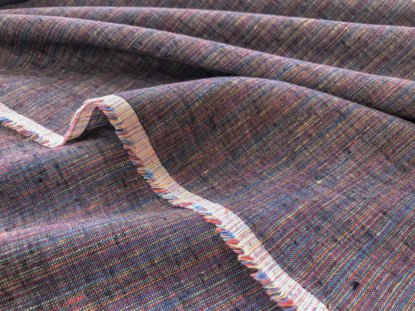 Yarn Dyed Linen - Rainbow Slub - Stonemountain & Daughter Fabrics