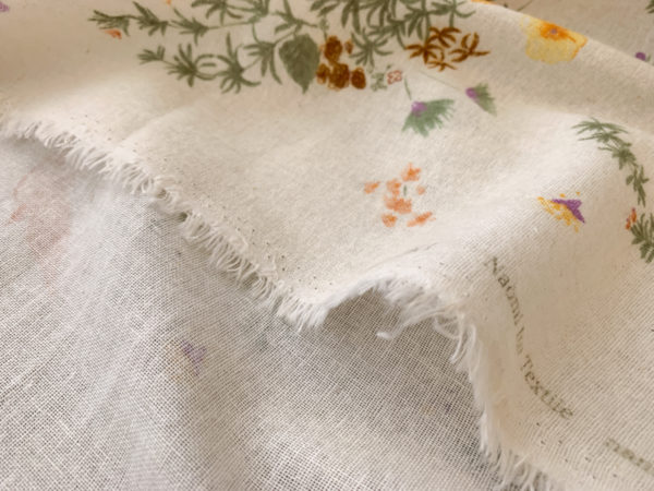 Nani Iro - Brushed Linen/Cotton Flannel - Meadow - Ivory